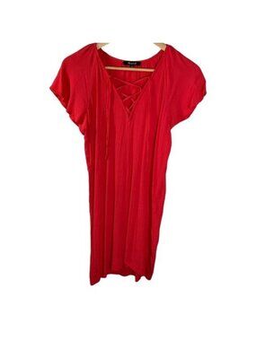 Madewell Women’s XS Red Short Sleeve Mini Dress Boho Casual
